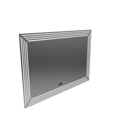 Ορθογώνιος καθρέφτης LED, 80x60cm, Αισθητήρας Venezia MotionGlow Marcello, Σύστημα αποθαμβώματος, Ρολόι & Θερμόμετρο, Dimabila