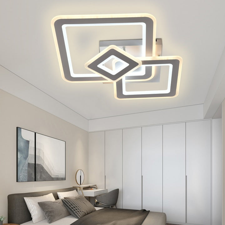 Πολυέλαιος LED Horetensia με τηλεχειριστήριο, 116 W, ρυθμιζόμενο, ζεστό/ουδέτερο/ψυχρό φως, λευκοί πολυέλαιοι LED με τηλεχειριστήριο Προεπιλεγμένος τίτλος Alessandro Design