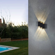 Φωτιστικό τοίχου LED AX232, Outdoor, 6 Sources, 6W, Black, 3000K Φωτιστικά τοίχου εξωτερικού χώρου Προεπιλεγμένος τίτλος Alessandro Design