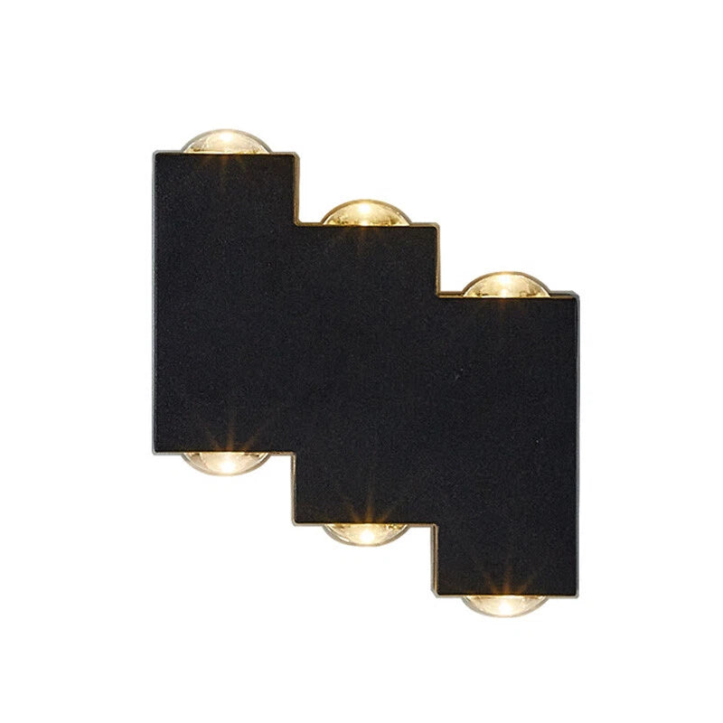 Φωτιστικό τοίχου LED AX232, Outdoor, 6 Sources, 6W, Black, 3000K Φωτιστικά τοίχου εξωτερικού χώρου Προεπιλεγμένος τίτλος Alessandro Design