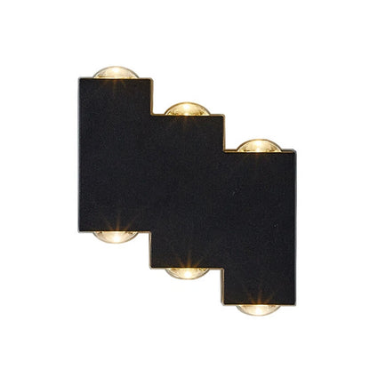 Φωτιστικό τοίχου LED AX232, Outdoor, 6 Sources, 6W, Black, 3000K Φωτιστικά τοίχου εξωτερικού χώρου Προεπιλεγμένος τίτλος Alessandro Design