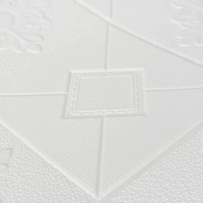 Σετ 10x Αυτοκόλλητη ταπετσαρία 3D Soft Foam, 70cmx70cmx2mm, Λευκή ταπετσαρία 3D Προεπιλεγμένος τίτλος Alessandro Design