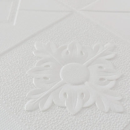 Σετ 10x Αυτοκόλλητη ταπετσαρία 3D Soft Foam, 70cmx70cmx2mm, Λευκή ταπετσαρία 3D Προεπιλεγμένος τίτλος Alessandro Design