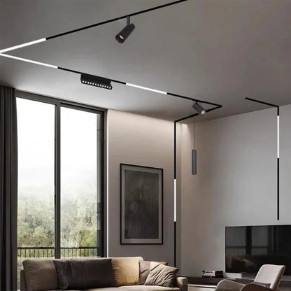 Χωνευτή πίστα για μαγνητικούς προβολείς, 2m, Black LED Προϊόντα Προεπιλεγμένος τίτλος Alessandro Design