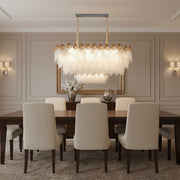 Κρυστάλλινος πολυέλαιος MURANO Supremo 10xE14, 100x40 cm, χρυσός, ρυθμιζόμενο ύψος, μέταλλο και κρύσταλλο