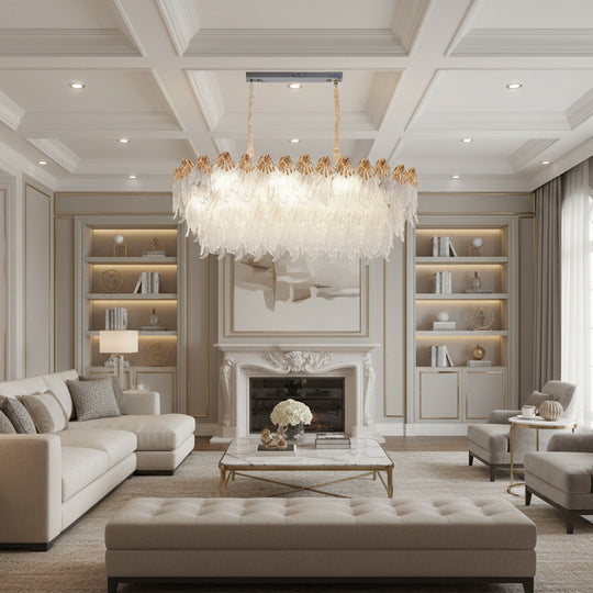 Κρυστάλλινος πολυέλαιος MURANO Supremo 10xE14, 100x40 cm, χρυσός, ρυθμιζόμενο ύψος, μέταλλο και κρύσταλλο