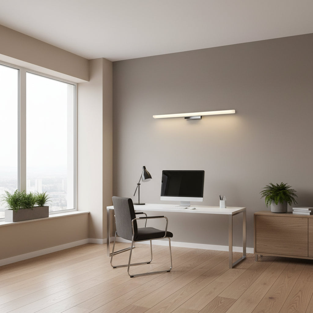 Φωτιστικό τοίχου LED, COMO, 7W, γραμμικό, Ζεστό/Ουδέτερο/Κρύο φως, Χρώμιο Φώτα τοίχου εσωτερικού χώρου Προεπιλεγμένος τίτλος Alessandro Design