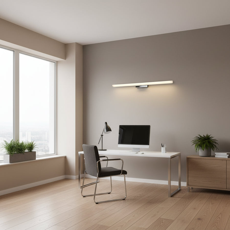 Φωτιστικό τοίχου LED, COMO, 7W, γραμμικό, Ζεστό/Ουδέτερο/Κρύο φως, Χρώμιο Φώτα τοίχου εσωτερικού χώρου Προεπιλεγμένος τίτλος Alessandro Design