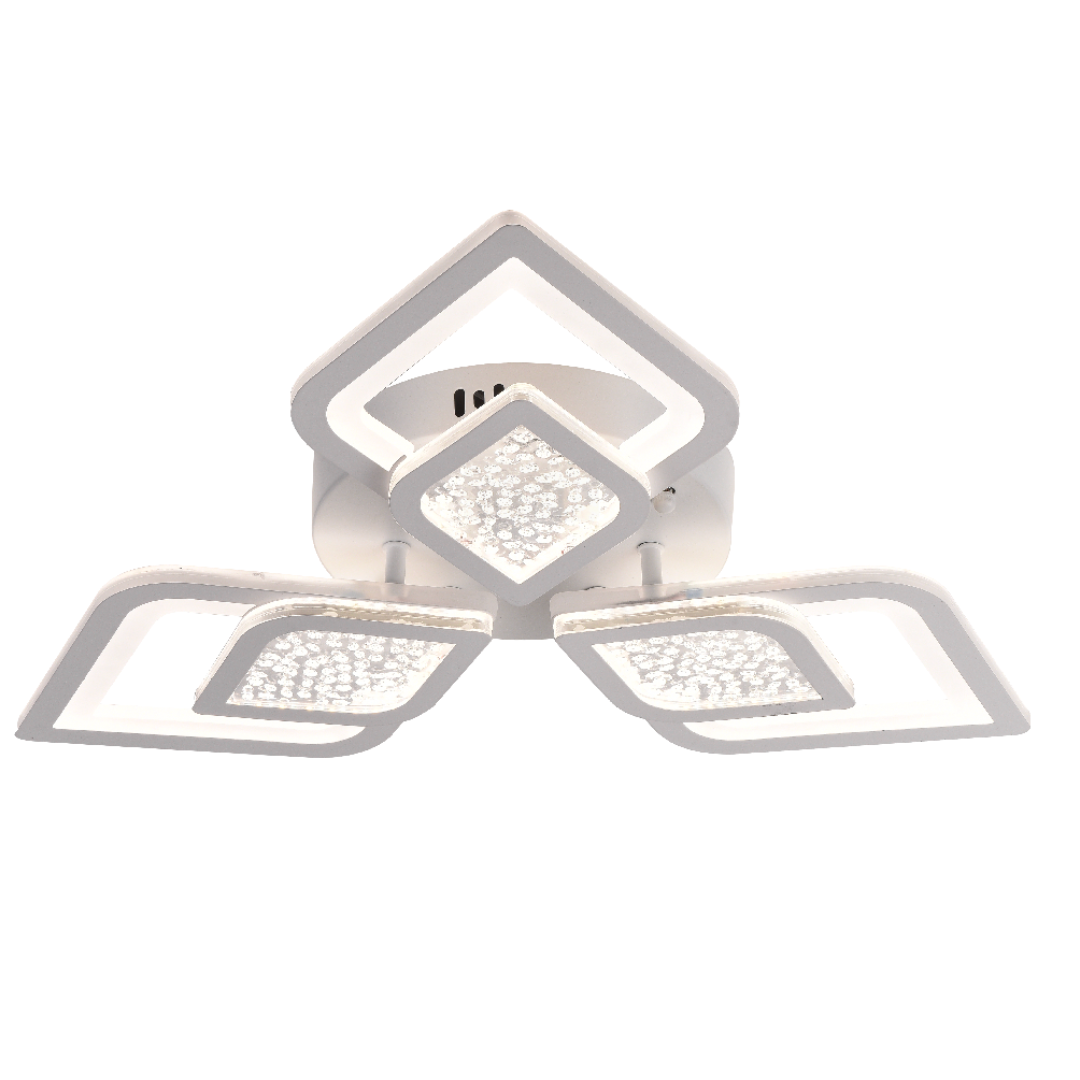 Πολυέλαιος LED με τηλεχειριστήριο DALIA 67W, 3 πέταλα, κρύο/θερμ/ουδέτερο φως, ρυθμιζόμενο, λευκός πολυέλαιος LED με τηλεχειριστήριο Προεπιλεγμένος τίτλος Alessandro Design